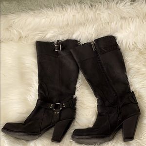 Harley Davidson Heeled Leather Boots